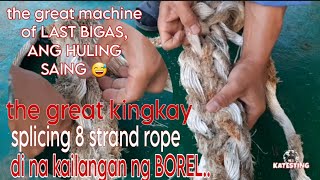 splicing 8 strand rope di na kailangan ng borel [upl. by Adnol]