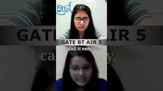 GATE BT Topper On difficulty level of GATE to biotechnology examination gateexamiitbtechmtech [upl. by Pacifica510]