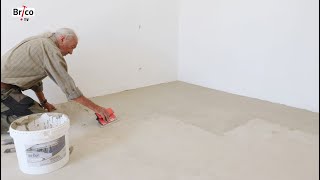 Réaliser un sol en béton ciré  Tuto bricolage avec Robert [upl. by Atteynod617]