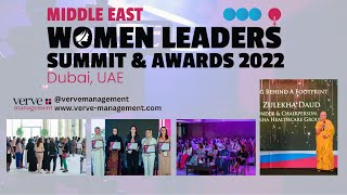 Middle East Women Leaders Summit and Awards 2022 Highlights [upl. by Edison]