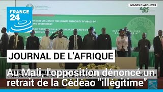 Retrait du Mali de la Cédéao  l’opposition dénonce une décision « illégitime » [upl. by Cirded]