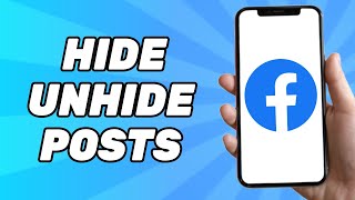 How to HideUnhide Posts From Facebook Timeline 2024 [upl. by Savvas958]