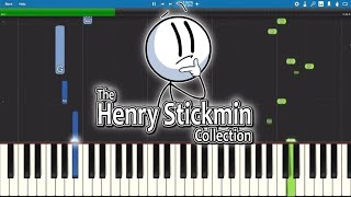 The Henry Stickmin Collection  Red Headed Outlaw  Ockeroid  Piano Tutorial [upl. by Ynaittirb]