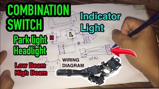 HOW TO WIRING DIAGRAM HEADLIGHT USING COMBINATION SWITCH  PART 2 [upl. by Yelena]