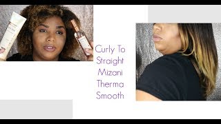 How to flat Iron natural hair with Mizani Thermasmooth [upl. by Vories]