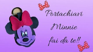 tutorial SEMPLICISSIMO PORTACHIAVI MINNIE da realizzare con la GOMMA EVA [upl. by Zitvaa983]