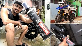 Best Chain Lube for Motorcycles  MOTUL C5 Chain Paste review  MRzVLOGS motul [upl. by Clementi118]