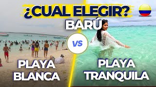 Playa Blanca o Playa Tranquila BARU ¿Cuál es la mejor playa de Cartagena CO 4K [upl. by Caty]