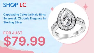 J Francis Zirconia Celestial Halo Ring Rhodium Over Silver Size 7 37ctw [upl. by Akinar]