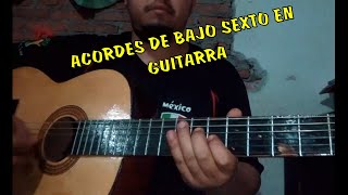 Como tocar acordes de Bajo Sexto en Guitarra  Tutorial [upl. by Kataway]