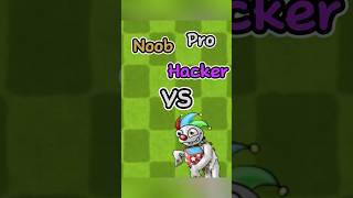 PVZ Fusion  Noob vs Pro vs Hacker  King Clown Zombie pvz memes shorts [upl. by Matrona289]