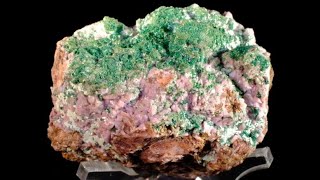 Kolwezite with Malachite on Cobaltoan Calcite Mashamba West Mine Mutshatsha Lualaba DR Congo [upl. by Soma957]