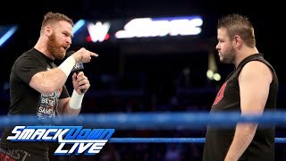 Sami Zayn confronts Kevin Owens SmackDown LIVE Sept 26 2017 [upl. by Drofiar]