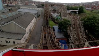 POV Ejector Airtime Filled Wooden CoasterPleasure Beach Resort [upl. by Avevoneg772]