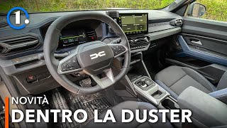 Gli INTERNI della Dacia DUSTER 2024  Spazio bagagliaio infotainment qualità [upl. by Roanna]