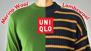 Which Sweater Is Better  Uniqlo Merino Wool vs Lambswool [upl. by Nunes]