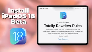 How To Install iPadOS 18 Beta [upl. by Tupler503]