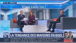 Natilia sur BFMTV  La tendance des maisons en bois [upl. by Nitsud319]