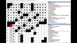 Los Angeles Times LAT Crossword Puzzle 04262024 [upl. by Hareehat]