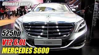 2015 MercedesBenz SClass S600  Exterior and Interior Walkaround  Debut at 2014 Detroit Auto Show [upl. by Etnoj]