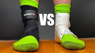 Zamst A1 Ankle Brace Vs Traditional Lace Up Ankle Braces [upl. by Eisor]