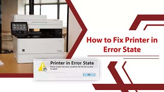 Easy Fix Printer in Error State  Error Printing Solution  Quick Fix Printer could not print [upl. by Ellinet]