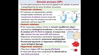 🔴 8 Osmotic Pressure amp different tonicity of Solutions DrHazem sayed [upl. by Aelber656]