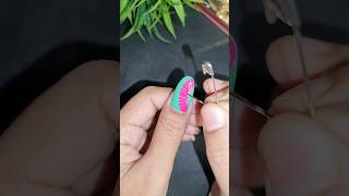 Easy nail art with household items nailart2024 shorts youtubeshorts nailart [upl. by Janella810]