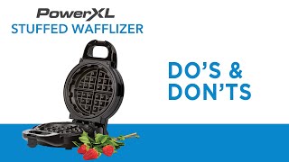 How to use the PowerXL Wafflizer waffle maker 🧇  Dos amp Donts [upl. by Patrizio]