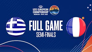 SEMIFINALS Greece v France  Full Basketball Game  FIBA U20 European Championship 2023 [upl. by Dnomaid]