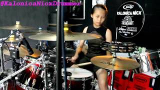 Kalonica Nicx 12 yo Drum Solo [upl. by Fabiano]