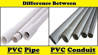 Difference Between Pvc Pipe and PVC Conduit [upl. by Ingaborg134]