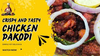 Chicken Pakodi  Street Style Chicken Pakodi In telugu  Chicken Pakodi Recipe In Telugu [upl. by Galloway866]