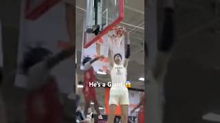 Tallest High School Basketball Player 🔥 basketball viralshorts trending [upl. by Ettegirb909]