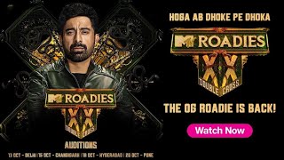 MTV Roadies Season 20  The OG Roadie is back on MTV Roadies XX  MTV Roadies Double Cross XX [upl. by Karlin]