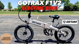 Gotrax F1V2 Electric Bike  Full Review [upl. by Roosnam]