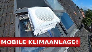 ENDLICH 🥶 Die BESTE mobile Split Klimaanlage für schräge DACHFENSTER in eurer DACHGESCHOSSWOHNUNG [upl. by Aneeres]