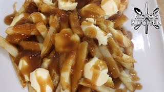 Poutine  Beef Gravy Fries and Cheese [upl. by Adiene]