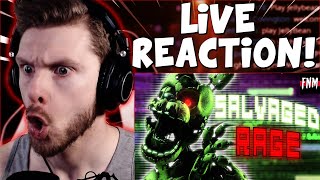 Vapor Reacts  FNAF SFM FNAF SONG ANIMATION quotSalvaged Ragequot by TryHardNinja REACTION [upl. by Bobine]