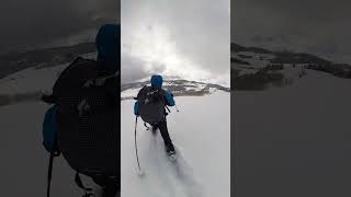 Deep Powder Telemark Skiing With My Flying Buddy [upl. by Erlene]