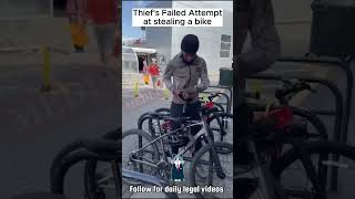 Bike thief caught red handed London [upl. by Ahsykal895]