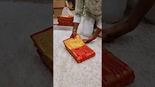 Red bridal Kanchipuram handloom silk saree₹14500shorts [upl. by Sloane]