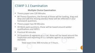 Cswip 31 welding inspector exam new pattern [upl. by Dorcas673]