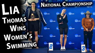 Lia Thomas Wins Women’s Swimming National Championship [upl. by Tennos]