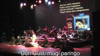 Konser8 Kiai Kanjeng amp mbak Via  Duh Gusti [upl. by Eizdnil363]