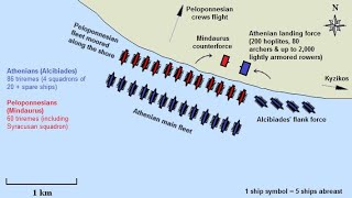 The Peloponnesian War in the Aegean 412408 BC and the battle of Kyzikos 410 BC [upl. by Yna]