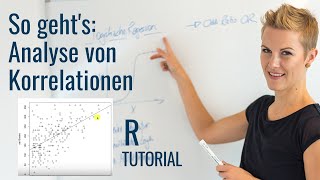 Korrelationen und Streudiagramme erstellen mit R [upl. by Ecila]