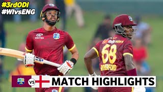 West Indies vs England 3rd ODI Highlights 2024  WI vs ENG 2024  WI vs ENG 3rd ODI Highlights 2024 [upl. by Natalee]