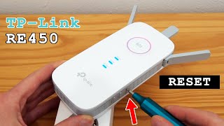 TPLink RE450 WiFi Extender • Factory reset [upl. by Dnaltiac]