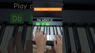 Fallen Down Undertale Piano Tutorial but its in the correct key [upl. by Krebs816]